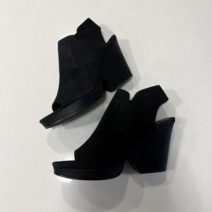 Eileen Fisher Block Platform Heel - Black Size 10
